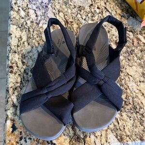 Cloudsteppers by Clarks Black Sandals